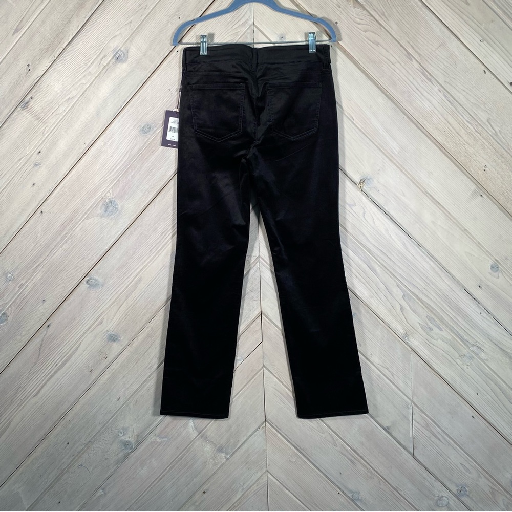 NYDJ  Black Velvet Marilyn Straight Leg Pant - Picture 8 of 14